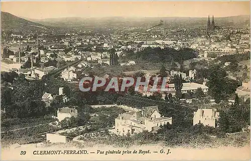 Ansichtskarte AK Clermont Ferrand Vue generale prise de Royat