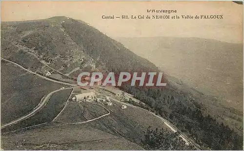 Cartes postales Cantal Le Col de Neron et la Vallee de Falgoux