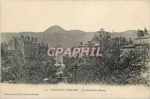 Cartes postales Clermont Ferrand La Place Saint Herem