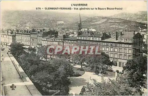 Ansichtskarte AK Clermont Ferrand Vue generale sur le Square Blaise Pascal