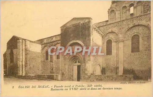 Ansichtskarte AK Eglise de Mozac Facade nord et Porche