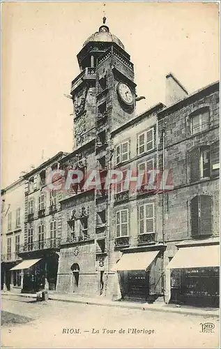 Cartes postales Riom La Tour de l'Horloge