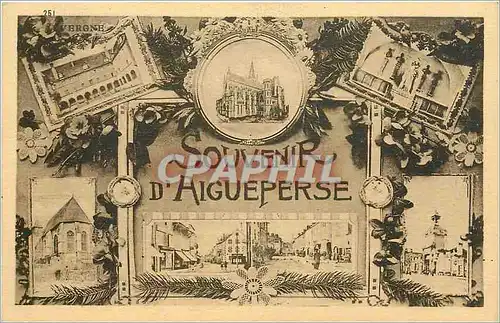 Cartes postales Souvenir d'Aigueperse