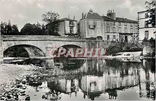 Moderne Karte Pontgibaud Puy de Dome Pont sur la Sioule