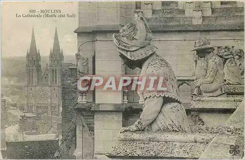 Ansichtskarte AK Moulins La Cathedrale Motifs cote Sud