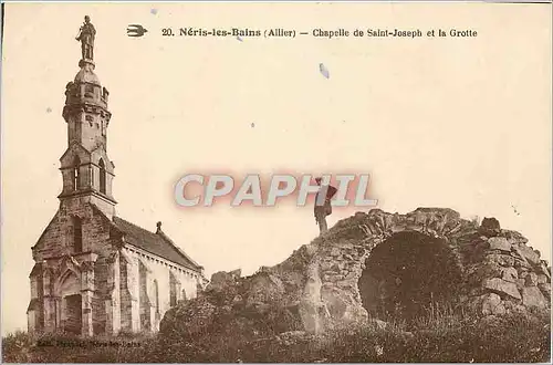 Ansichtskarte AK Neris les Bains Allier Chapelle de Saint Joseph et la Grotte