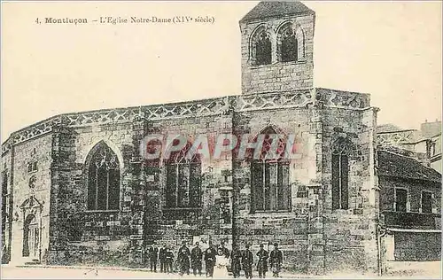 Cartes postales Montlucon L'Eglise Notre Dame Militaria