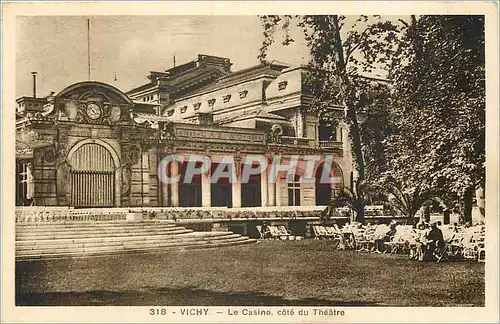 Ansichtskarte AK Vichy Le Casino cote du Theatre