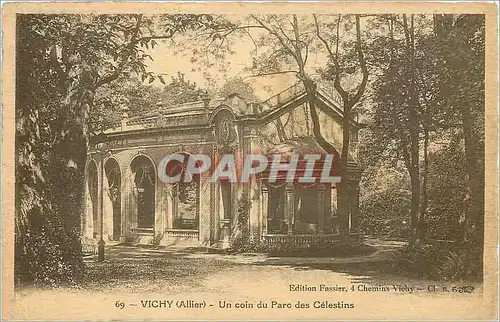 Ansichtskarte AK Vichy Allier Un coin du Parc des Celestins