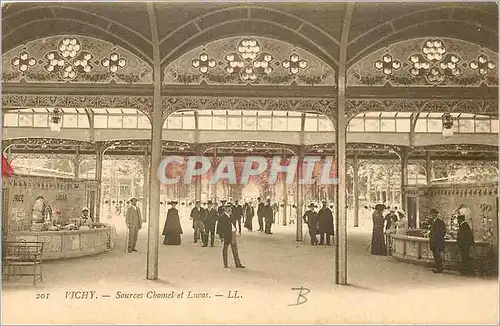 Cartes postales Vichy Sources Chomel et Lucas