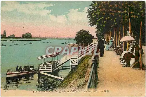 Cartes postales Vichy Les Quais de l'Allier et l'Embarcadere du Golf