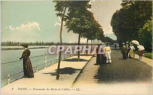 Cartes postales Vichy Promenade des Bords de l'Allier