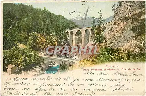 Ansichtskarte AK Chamonix Pont Ste Marie et Viaduc du Chemin de fer