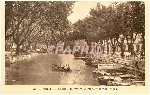 Ansichtskarte AK Annecy Le Canal du Vassey vu du Pont Albert Lebrun