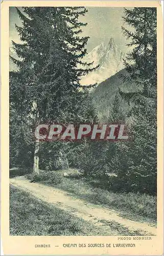 Cartes postales Chamonix Chemin des Sources de L'Arveyron