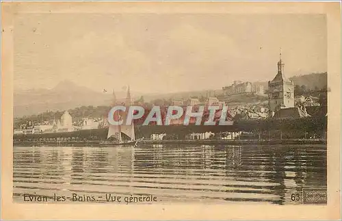 Cartes postales Evian les Bains Vue generale