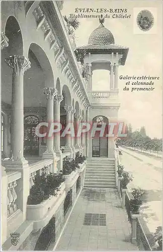 Cartes postales Evian les Bains Etablissement du Chatelet