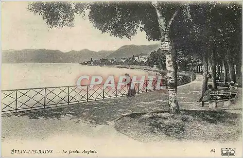 Ansichtskarte AK Evian les Bains Le Jardin Anglais