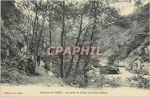 Cartes postales Environs de Vichy Les bords du Sichon et le Gour Saillant