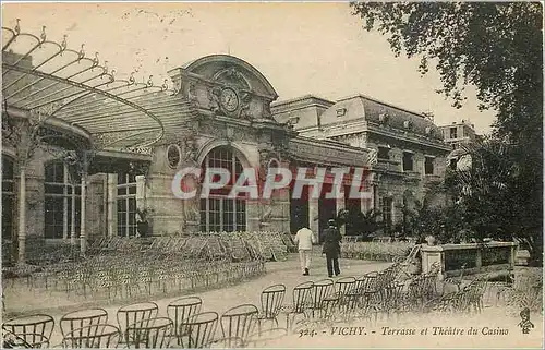 Ansichtskarte AK Vichy Terrasse et Theatre du Casino