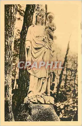 Cartes postales Abbaye de la Pierre Qui Vire Yonne La Vierge du Chemin de Croix