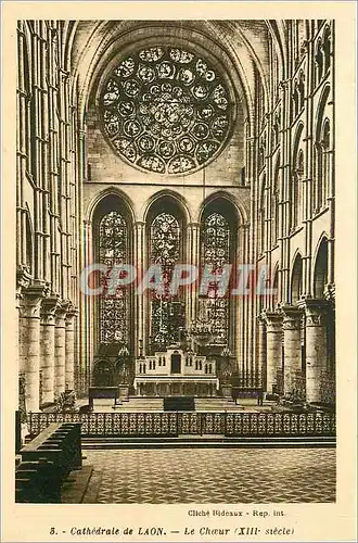 Cartes postales Cathedrale de Laon Le Choeur