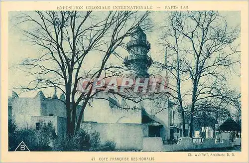 Cartes postales Paris Cote Francaise des Somalis  Exposition coloniale internationale 1931