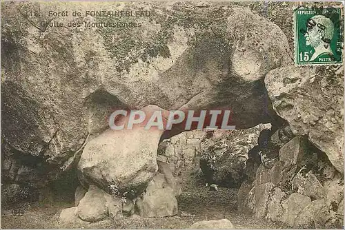 Cartes postales Foret de Fontainebleau Grotte des Moulusslennes