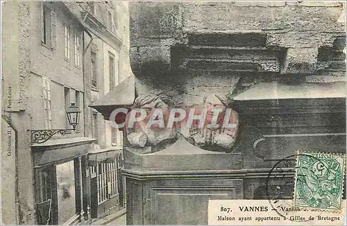 Cartes postales Vannes Maison ayant appartenu a Gilles de Bretagne