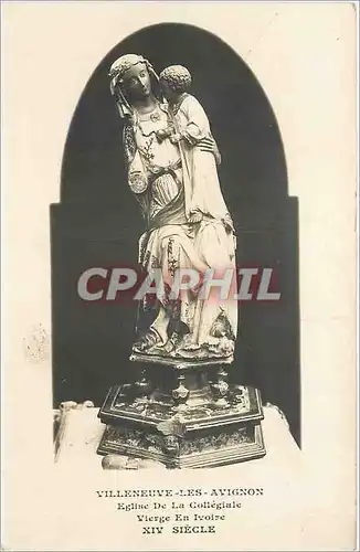 Cartes postales Villeneuve les Avignon Eglise de la Collegiale Vierge En Ivoire