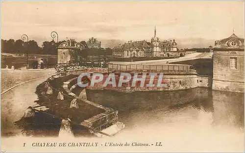 Cartes postales Chateau de Chantilly L'Entree du Chateau