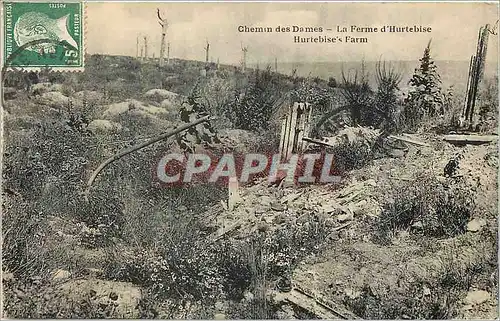 Cartes postales Chemin des Dames La Ferme d'Hurtebise Militaria