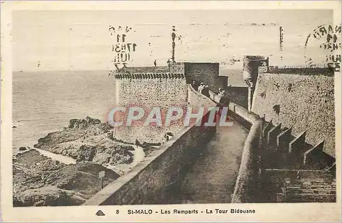 Ansichtskarte AK St Malo Les Remparts La Tour Bidouane