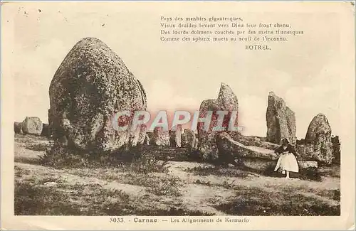 Cartes postales Carnac Les Alignements de Kermarlo