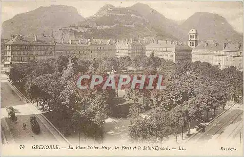 Cartes postales Grenoble La Place Victor Hugo les Forts et le Saint Eynard