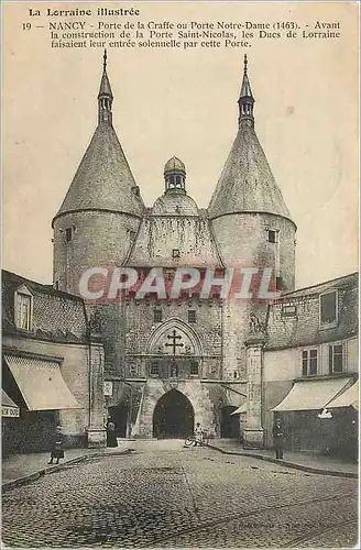 Cartes postales Nancy Porte de la Craffe ou Porte Notre Dame