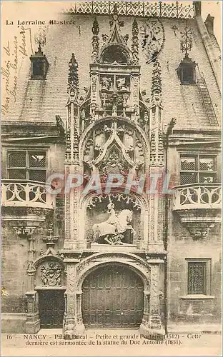 Cartes postales Nancy Palais Ducal Petite et grande Porterie