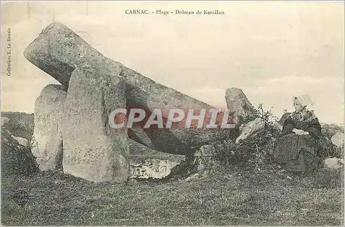 Cartes postales Carnac Plage Dolmen de Keraillan Folklore
