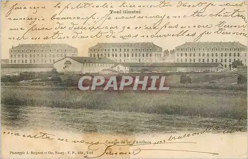 Cartes postales Toul Caserne du d'Artillerie Militaria