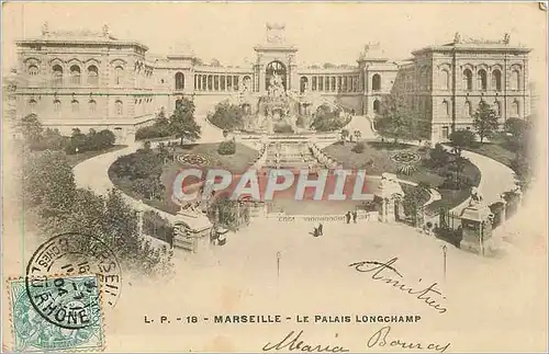 Cartes postales Marseille Le Palais Longchamp