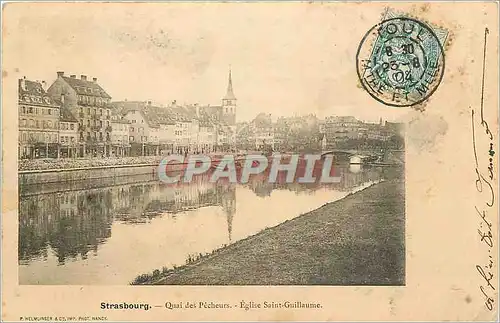 Cartes postales Strasbourg Quai des Pecheurs Eglise Saint Guillaume