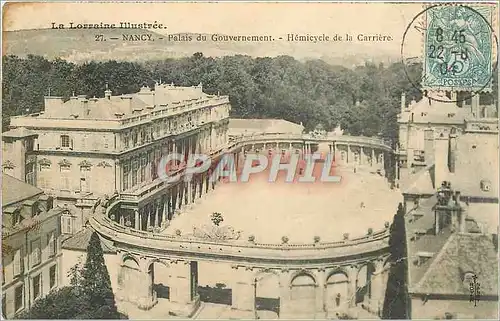 Cartes postales Nancy Palais du Gouvernement Hemicycle de la Carriere