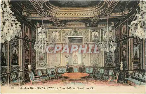 Ansichtskarte AK Palais de Fontainebleau Salle du Conseil