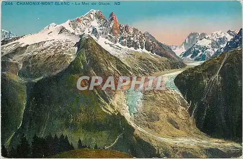 Cartes postales Chamonix Mont Blanc La Mer de Glace