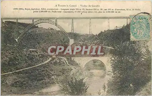 Cartes postales A Travers le Canal Viaduc de Garabit