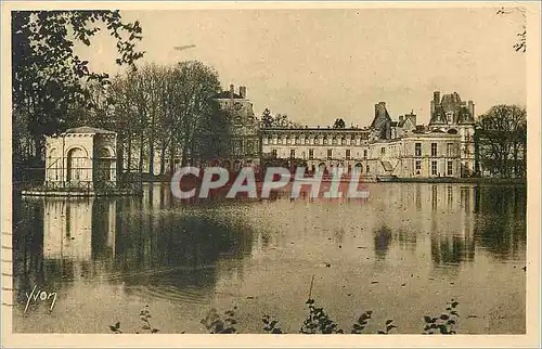 Ansichtskarte AK Fontainebleau S et M Le Palais L'Etang aux Carpes