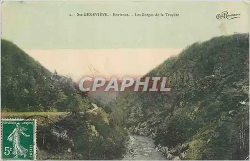 Cartes postales Ste Genevieve Environs Les Gorges de la Truyere