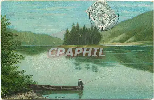 Cartes postales Peche Pecheur