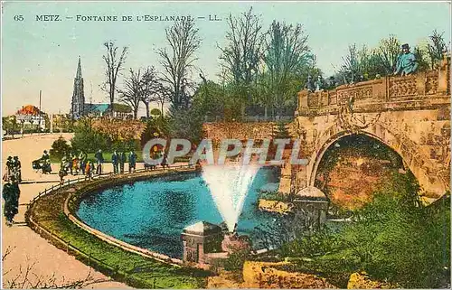 Cartes postales Metz Fontaine de l'Esplanade