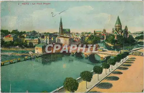 Ansichtskarte AK Metz Le Pont Moyen